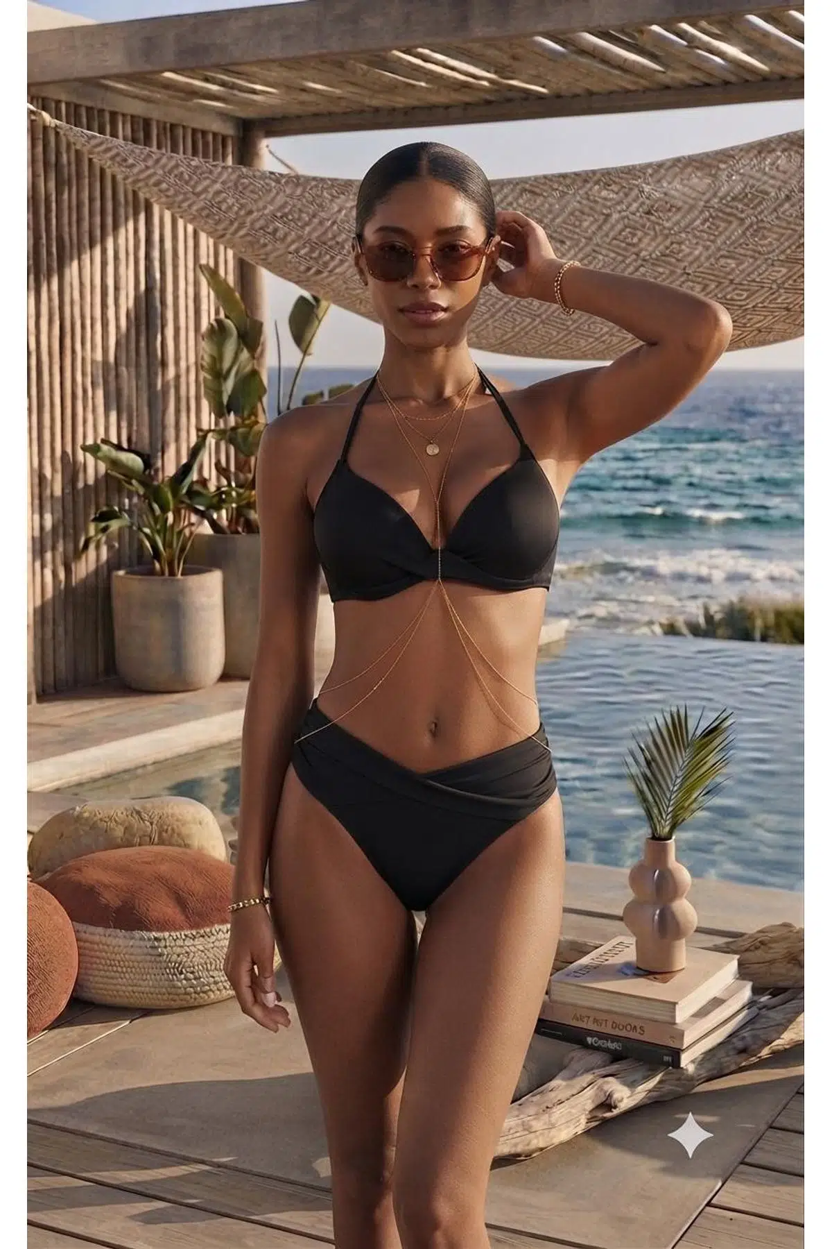 Basic Twist beli geçme detaylı Bikini Altı