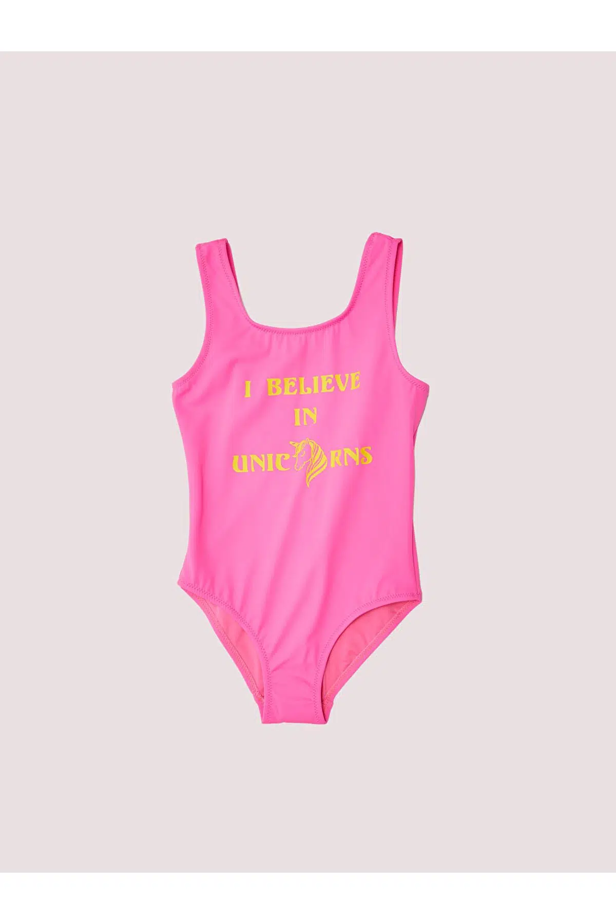 Baskılı kız çocuk mayo - PEMBE