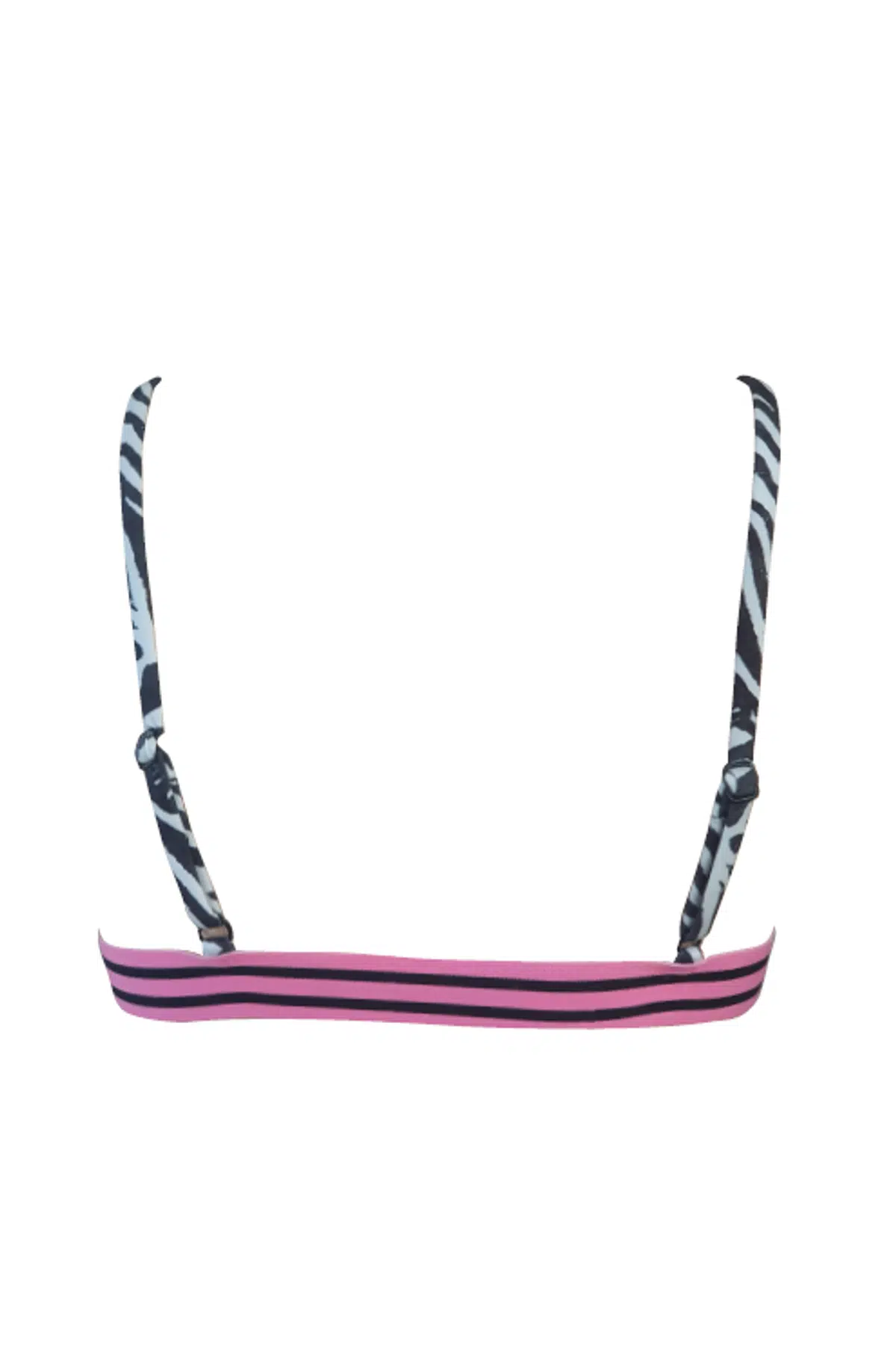 DB20088BU ZEBRA DESEN LASTİKLİ KAPLI ÜÇGEN BIKINI ÜSTÜ DB20088BU - ZEBRA DESEN