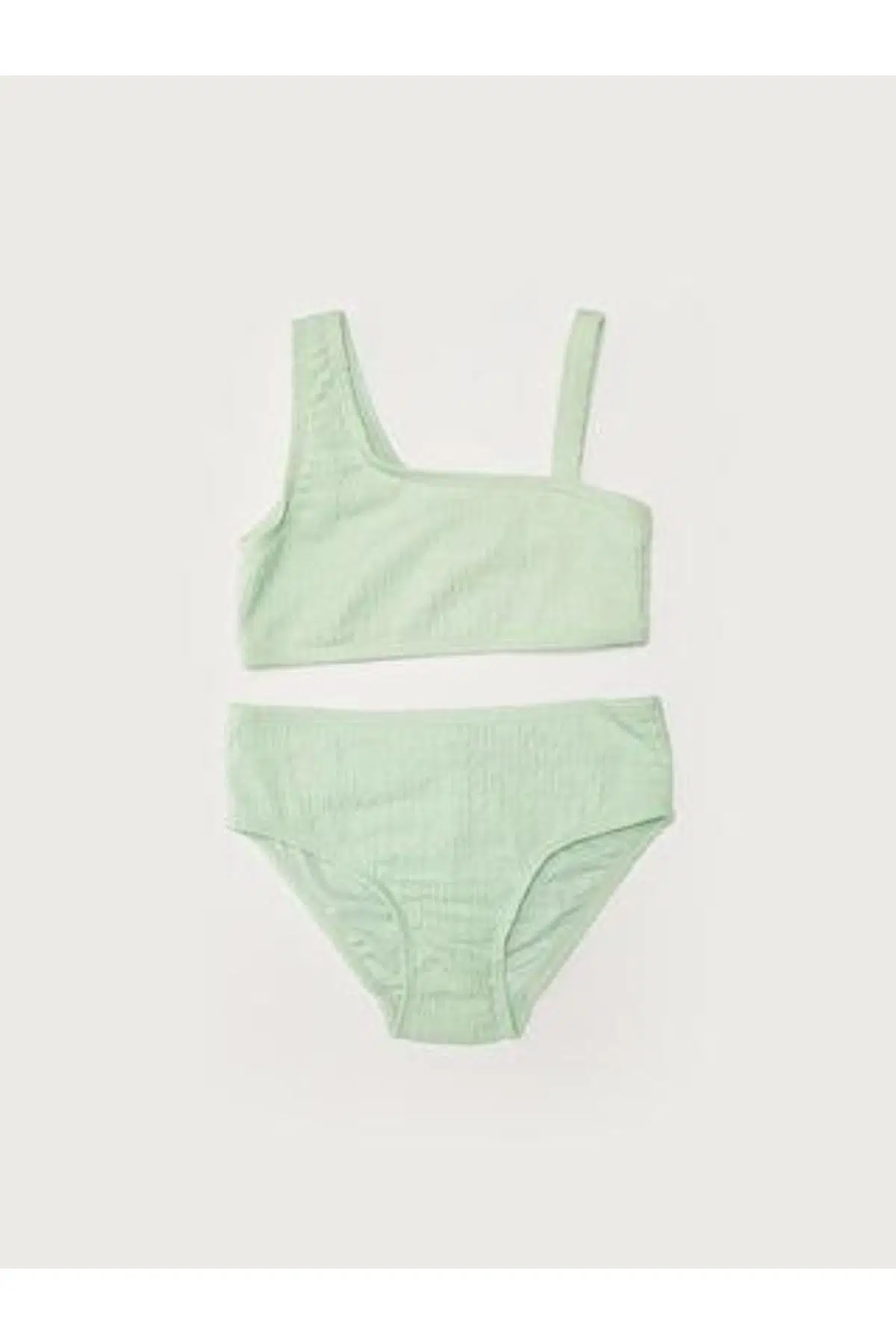 Dokulu kumaş kız çocuk bikini takım - MİNT