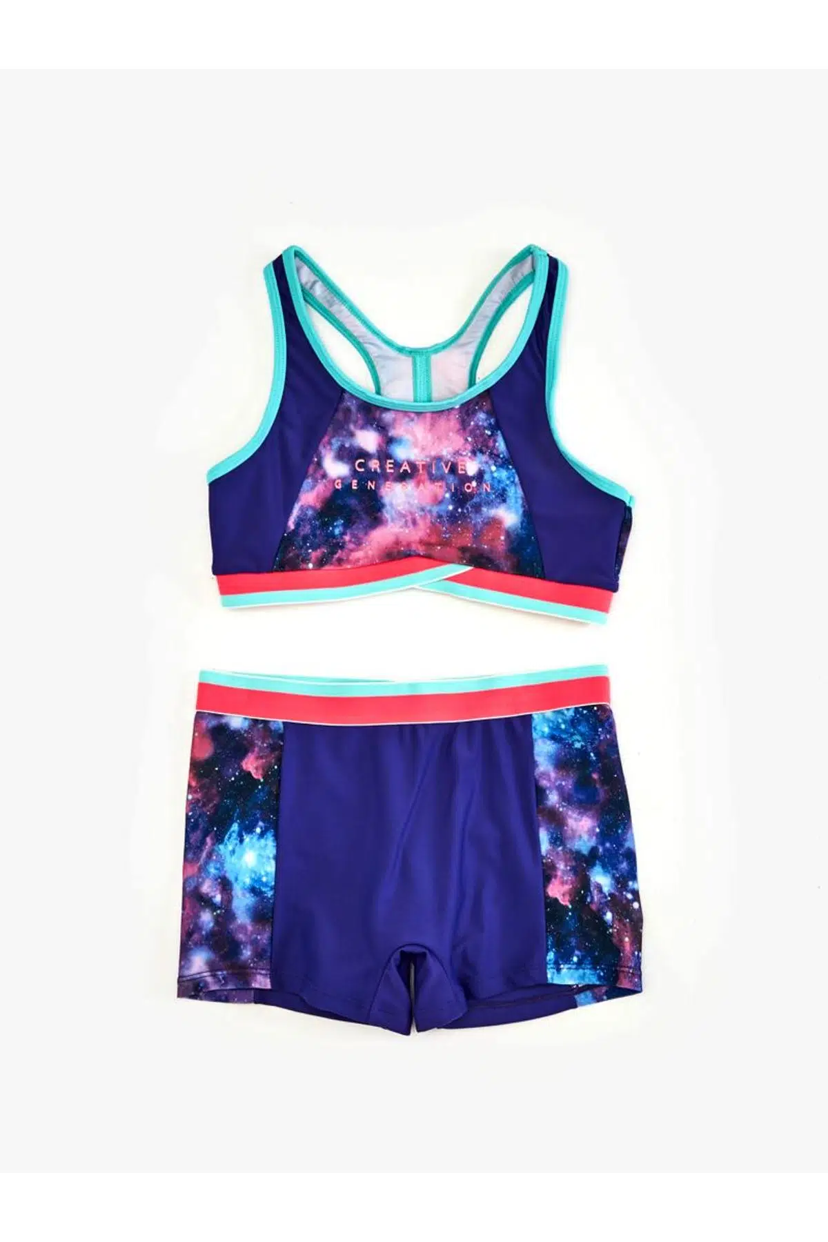 KIZ ÇOCUK SHORTLU BİKİNİ TAKIM DB200529CM