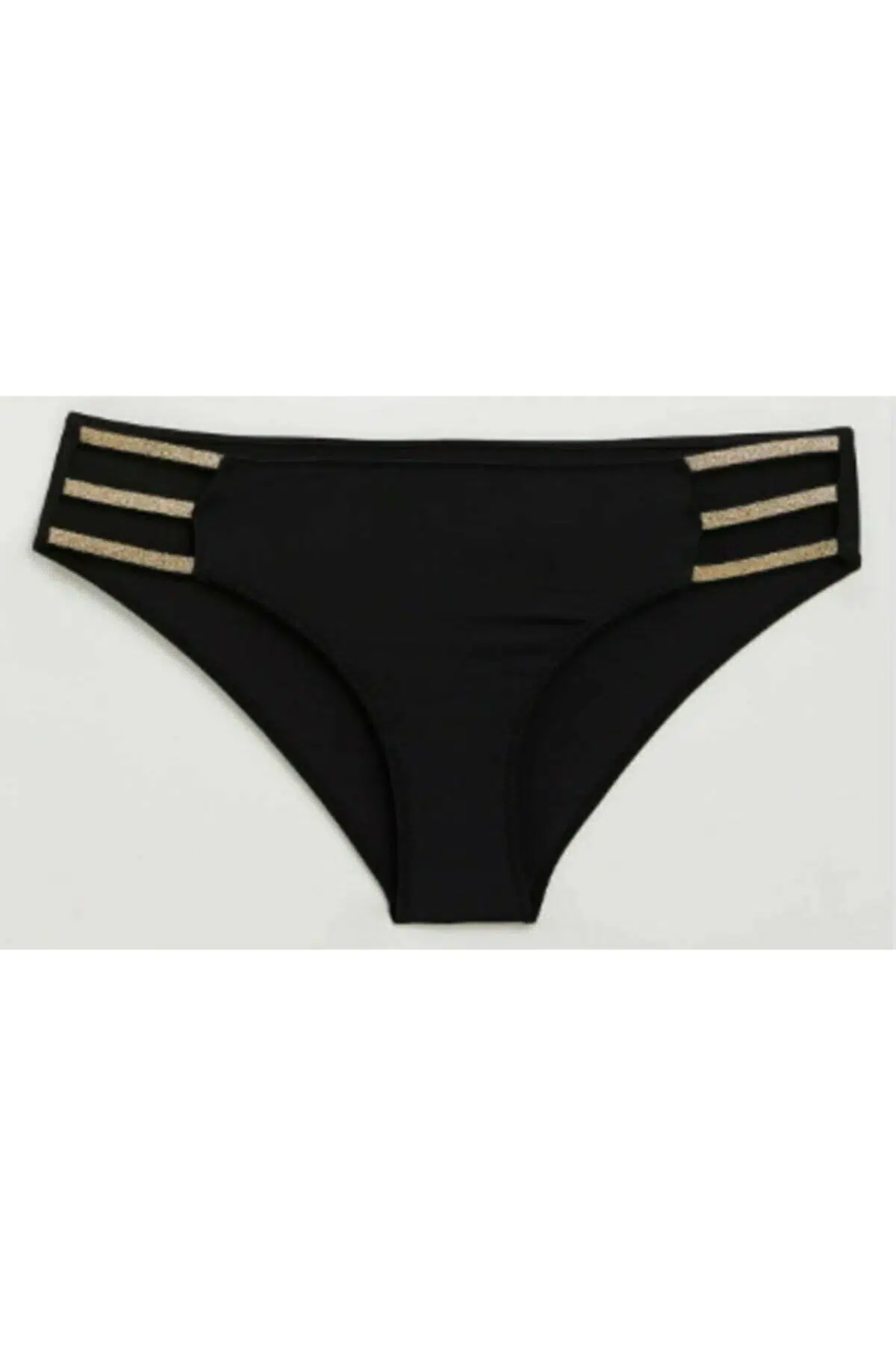 MICRO GOLD SİMLİ BİYELİ KÜLOT DS200044KU - SİYAH