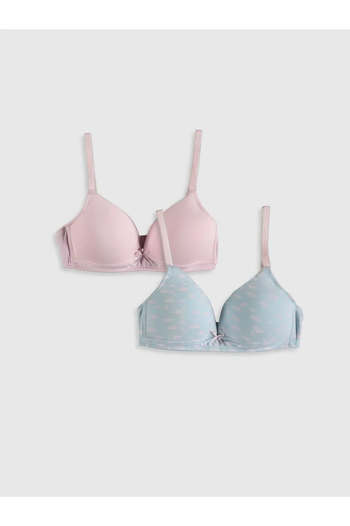 PEMBE-MAVİ BASKILI 2 Lİ SÜTYEN DS200022FB-2