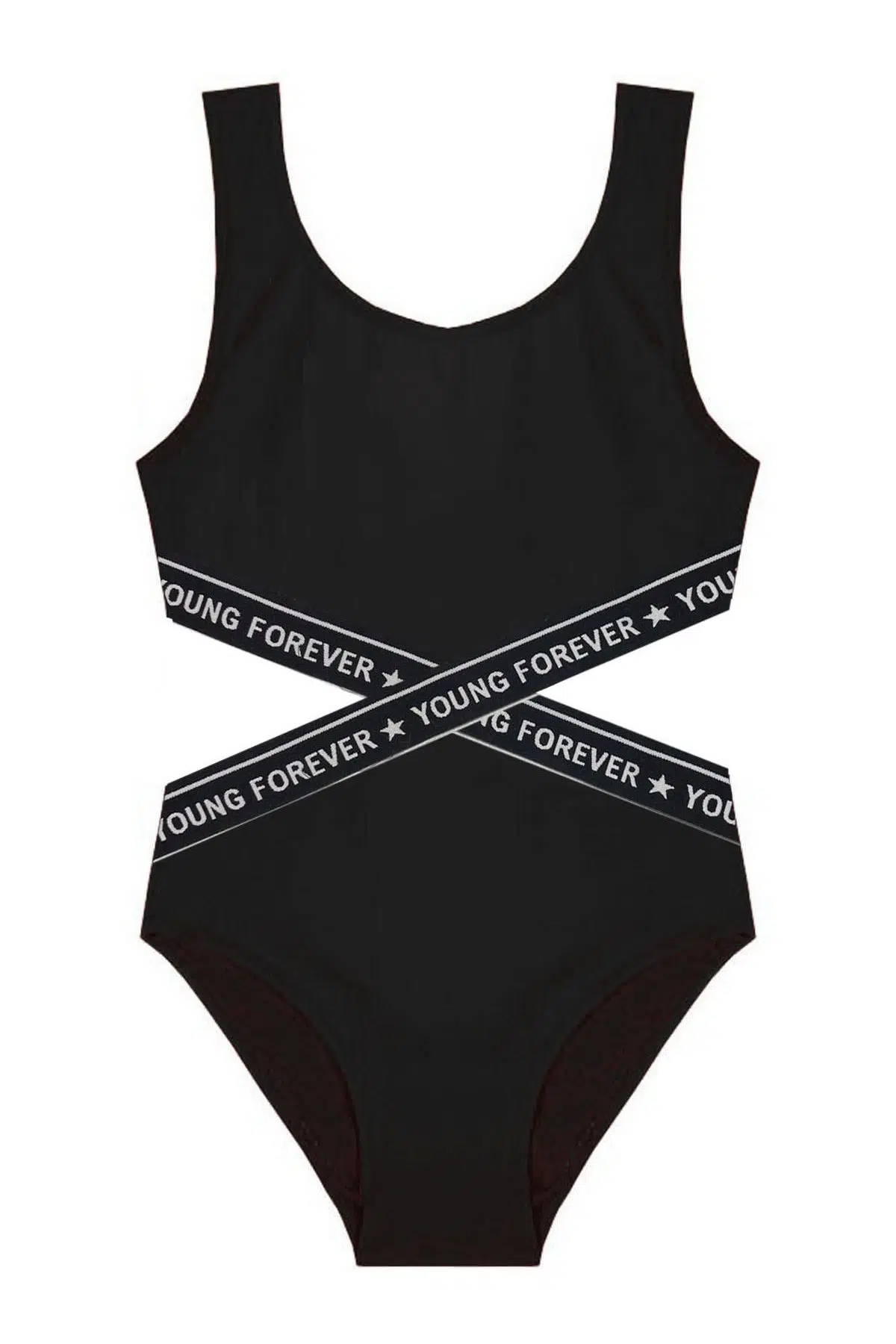 Kız çocuk mayokini DB200568CM - SIYAH