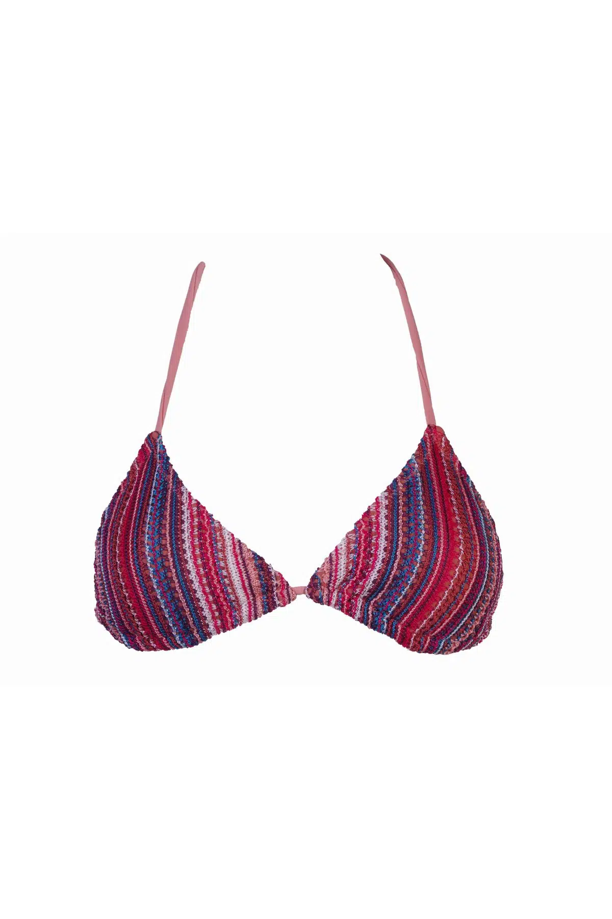 TARÇIN ÖZEL ÖRGÜ KUMAŞLI KAPLI ÜÇGEN BIKINI ÜSTÜ DB20099BU - TARÇIN