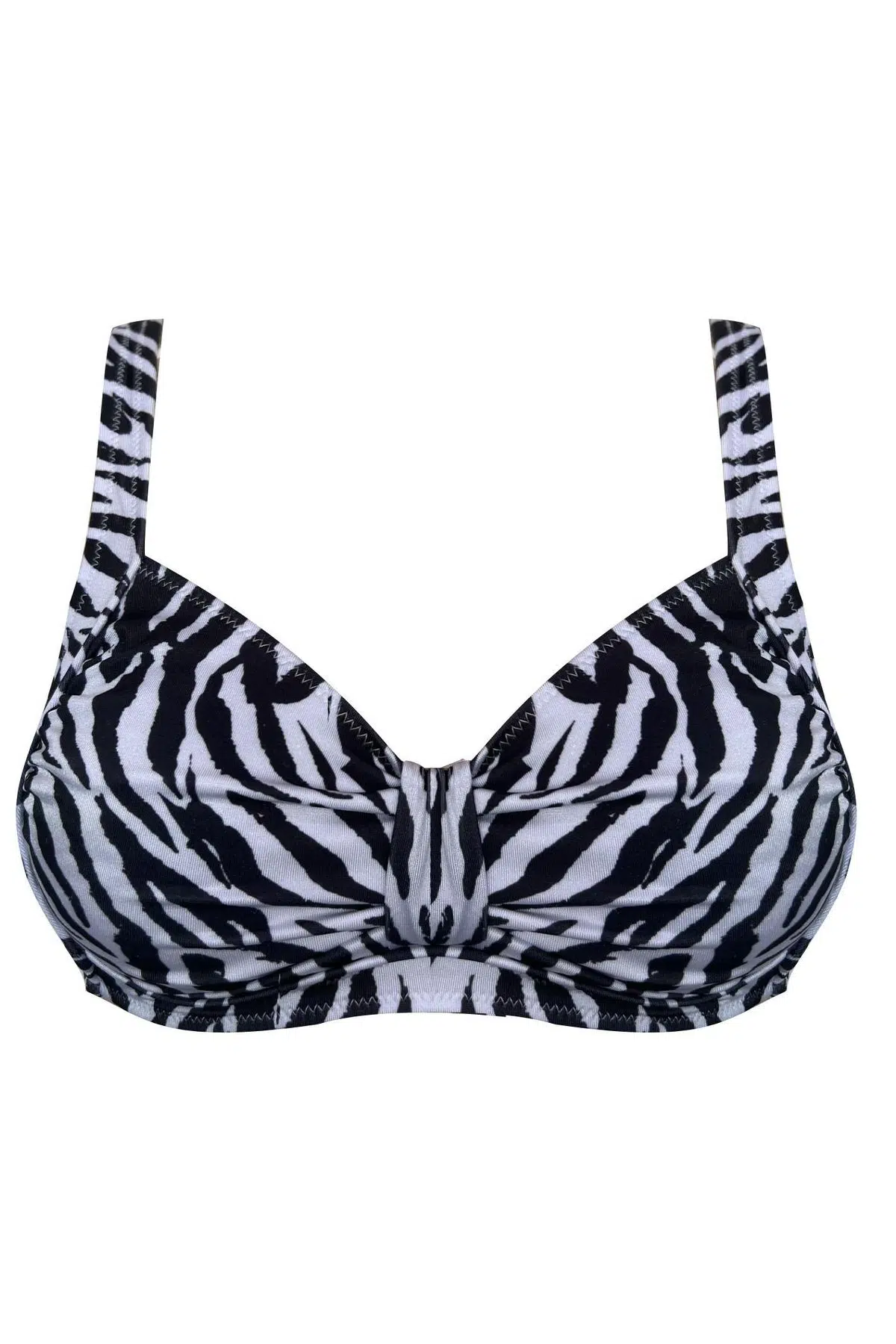 Toparlayıcı bikini üstü geniş beden aralığı DB200805BU - ZEBRA DESEN