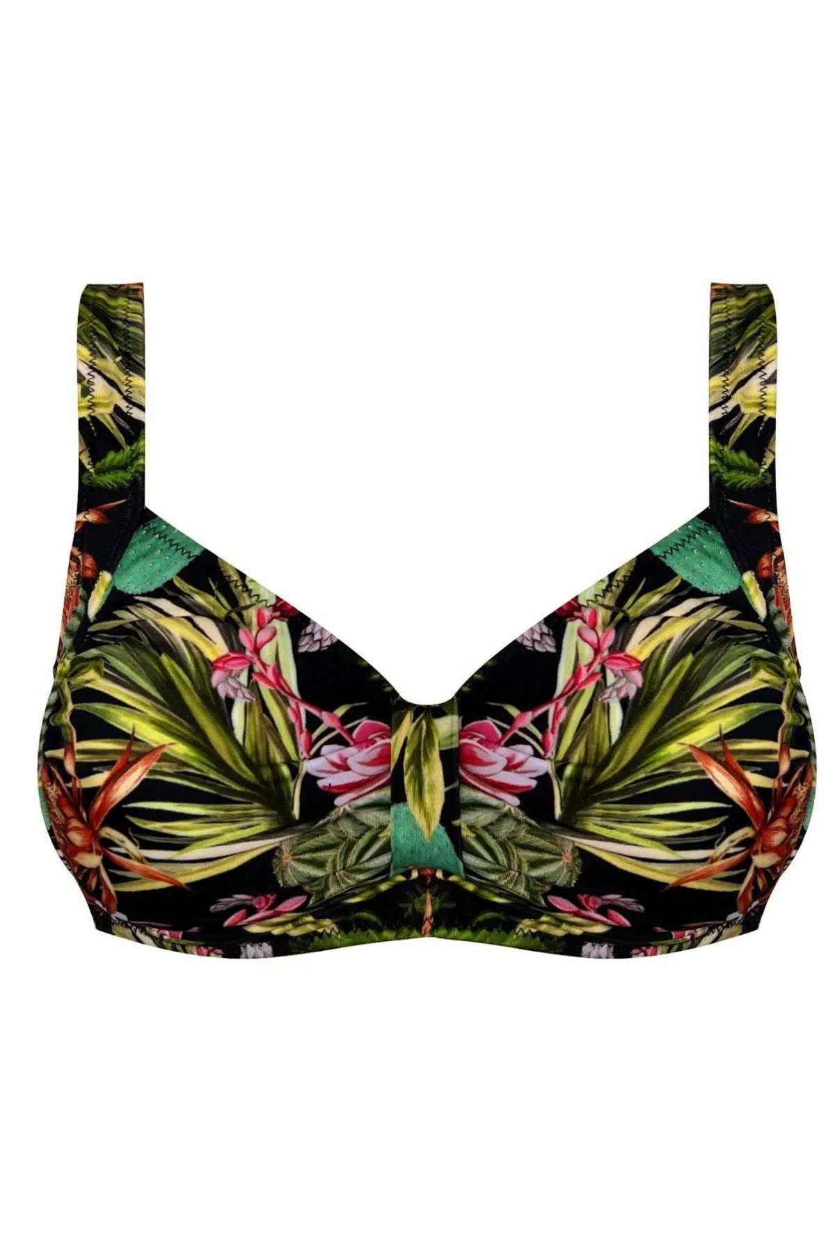 Toparlayıcı bikini üstü geniş beden aralığı DB200805BU - BASKILI